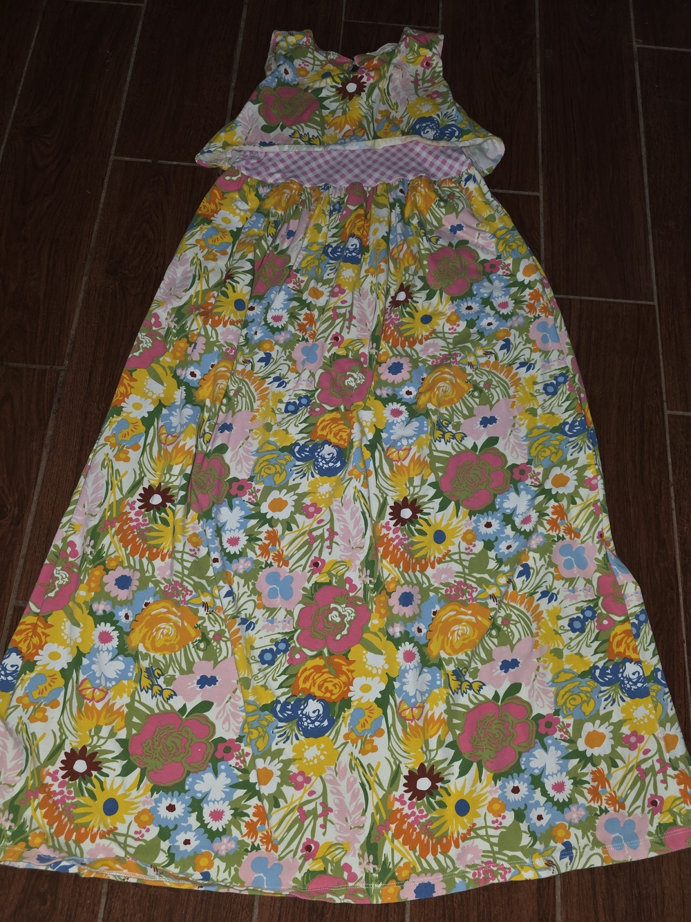 Matilda Jane Multicolor Floral Maxi Dress — Pink, Green, Yellow & Orange